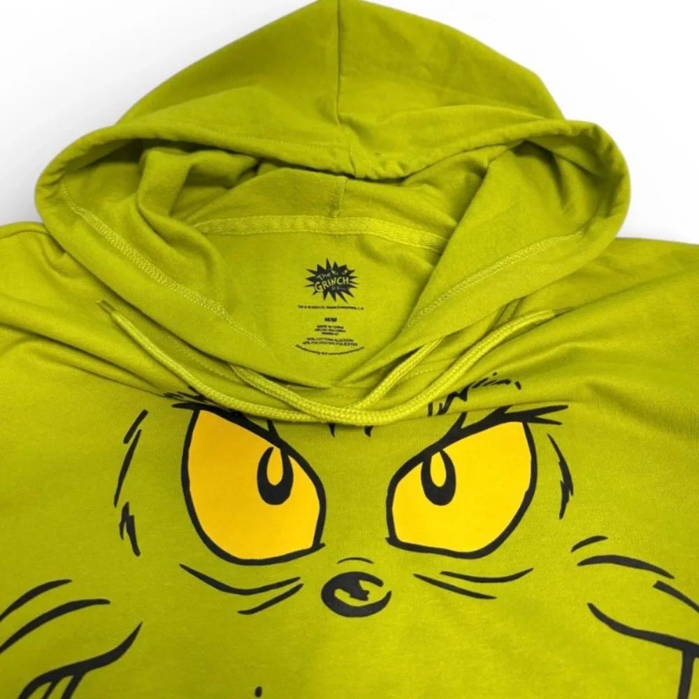 Grinch Green Iridescent Hoodie Medium